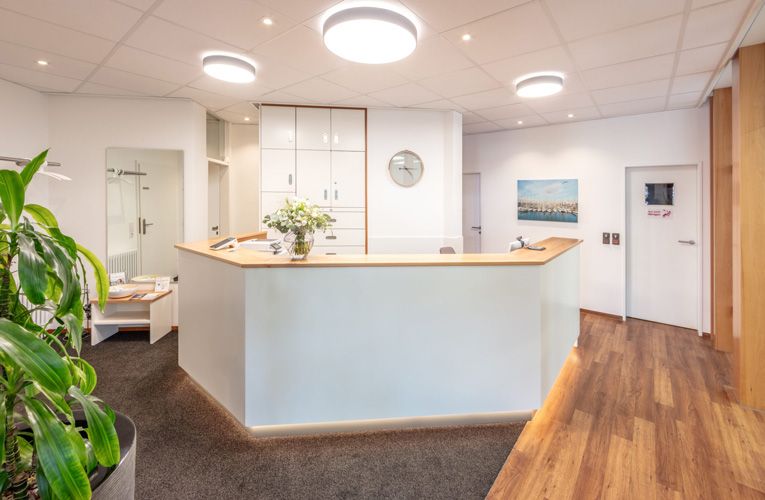 Empfang der Zahnarztpraxis Sven Murug